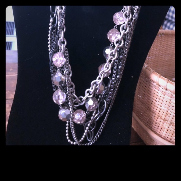 Multi-strand silver necklace - Picture 1 of 2